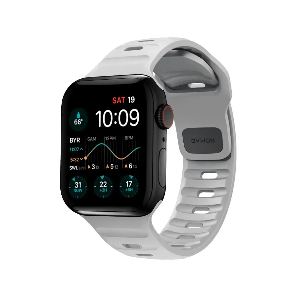 Nomad Apple Watch 45mm / 49mm Sport Band - Lunar Gray