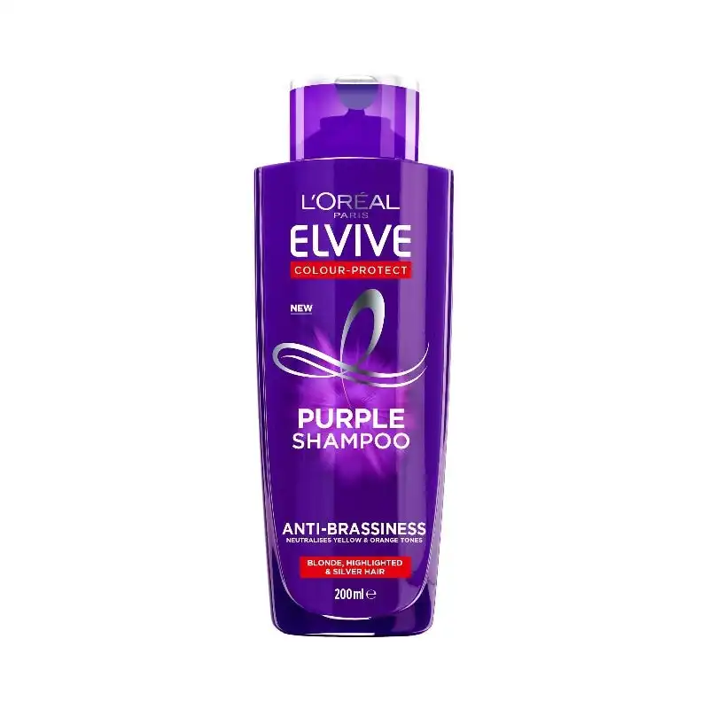 L'Oreal Paris Elvive Anti-Brassiness Purple Shampoo For Highlighted, Blonde And Grey Hair