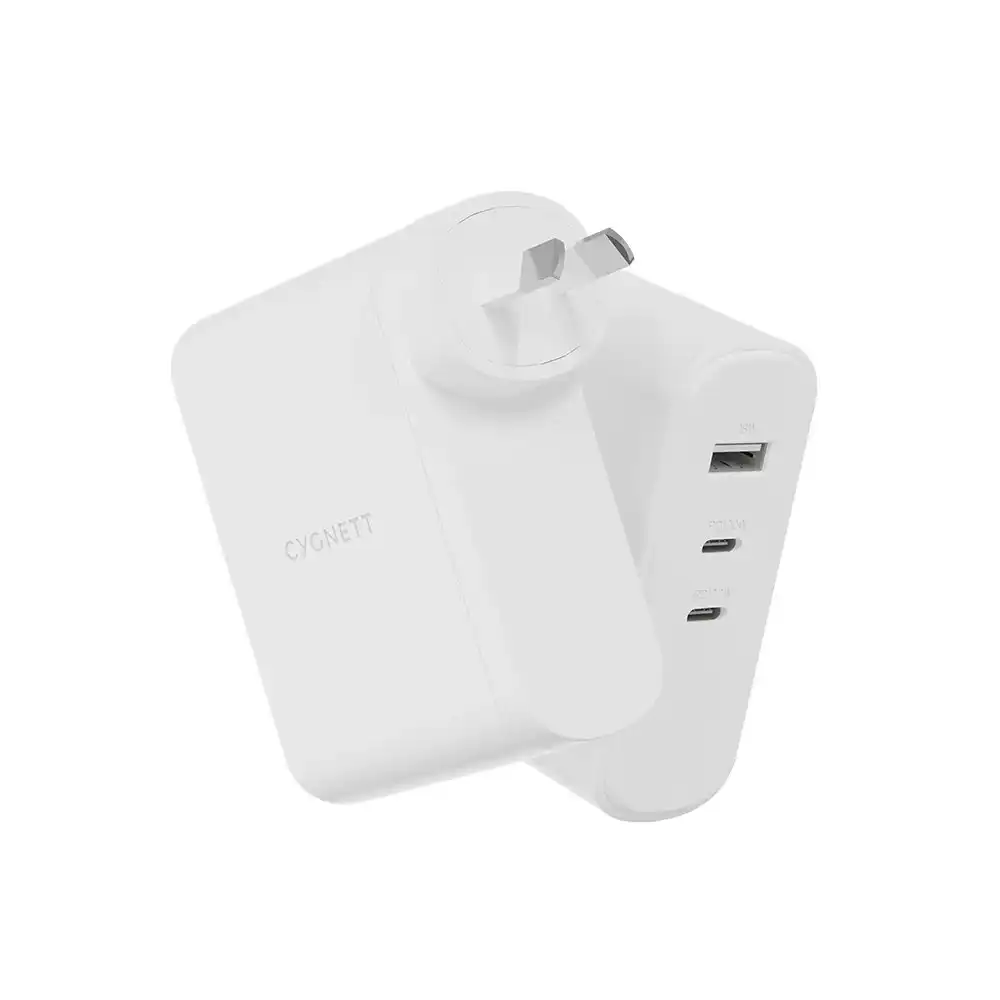 Cygnett Powermaxx 100w Multiport Gan Wall Charger - White