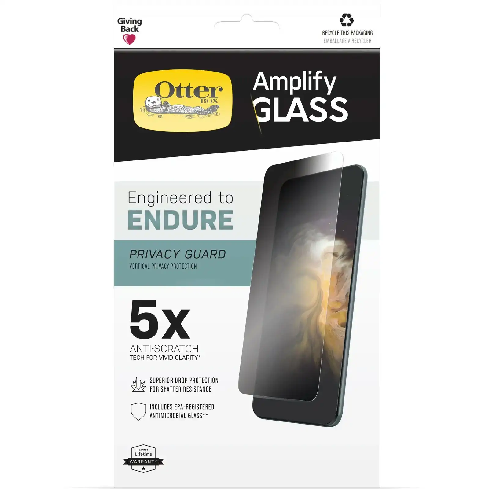 Otterbox Amplify Privacy Screen Protector For Iphone 14 Pro Max