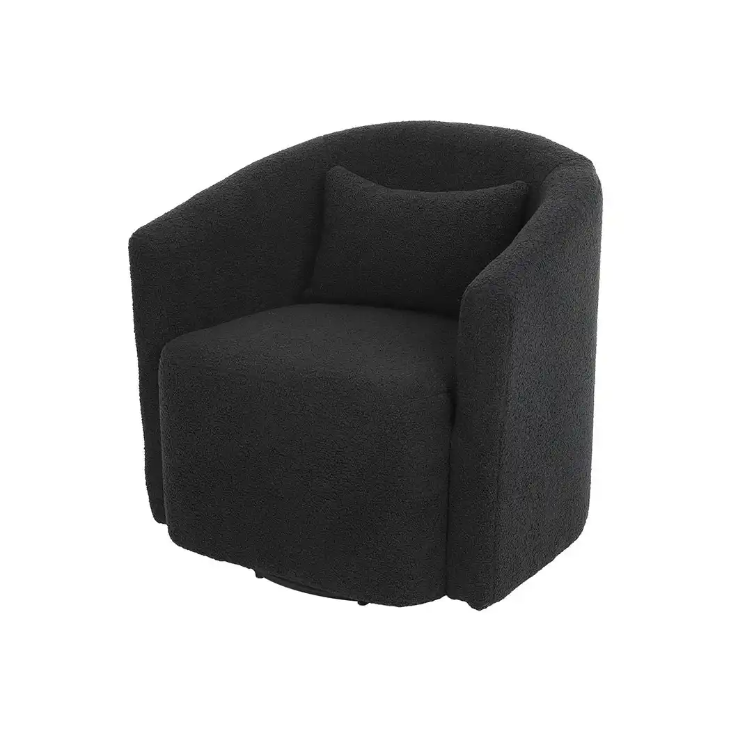 Levede Swivel Barrel Chair Armchairs Barrel Cup Tub Accent Sofa Lounge Armrest