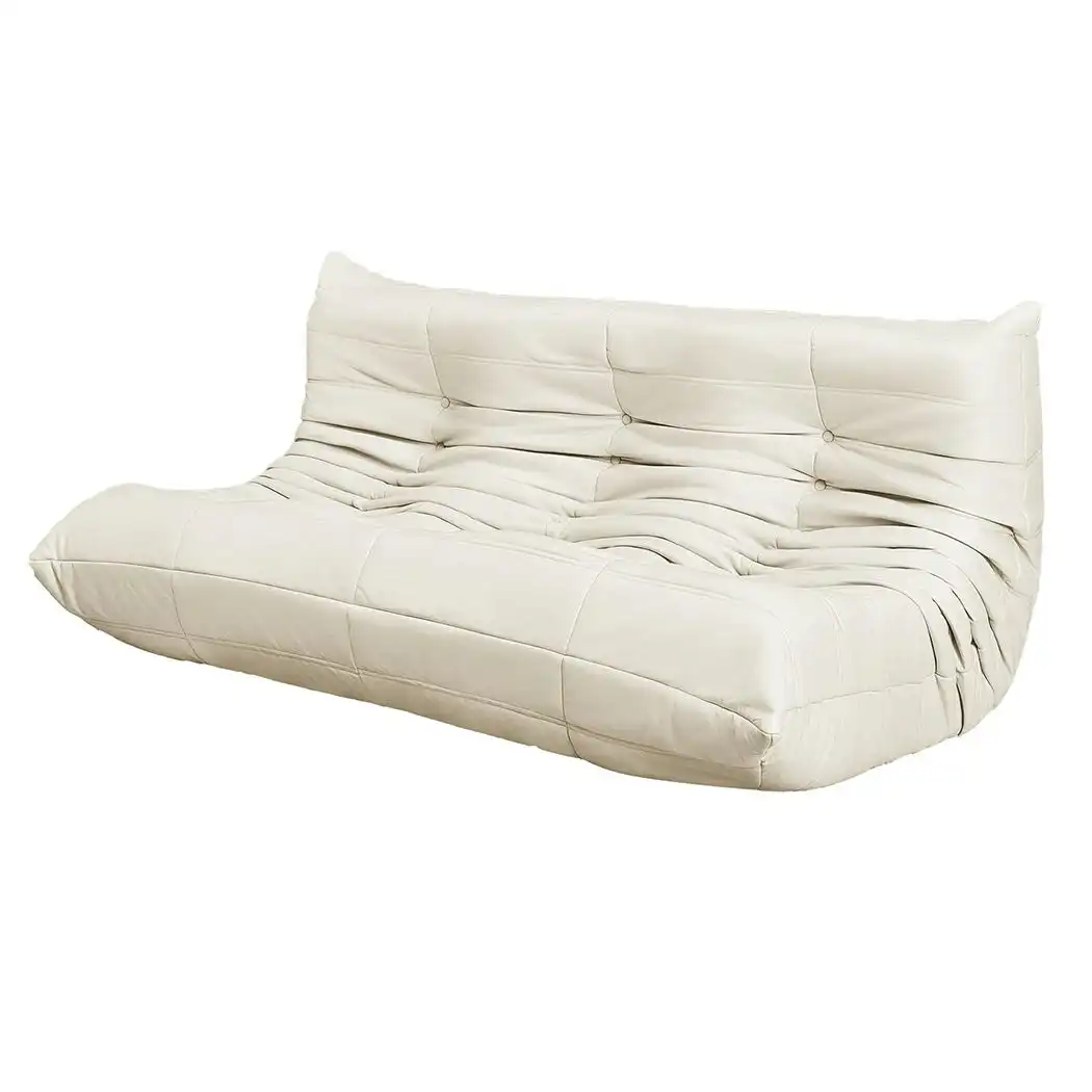 Levede Floor Chair Caterpillar Sofa Replica Lazy Foam Recliner Couch 3 Seater