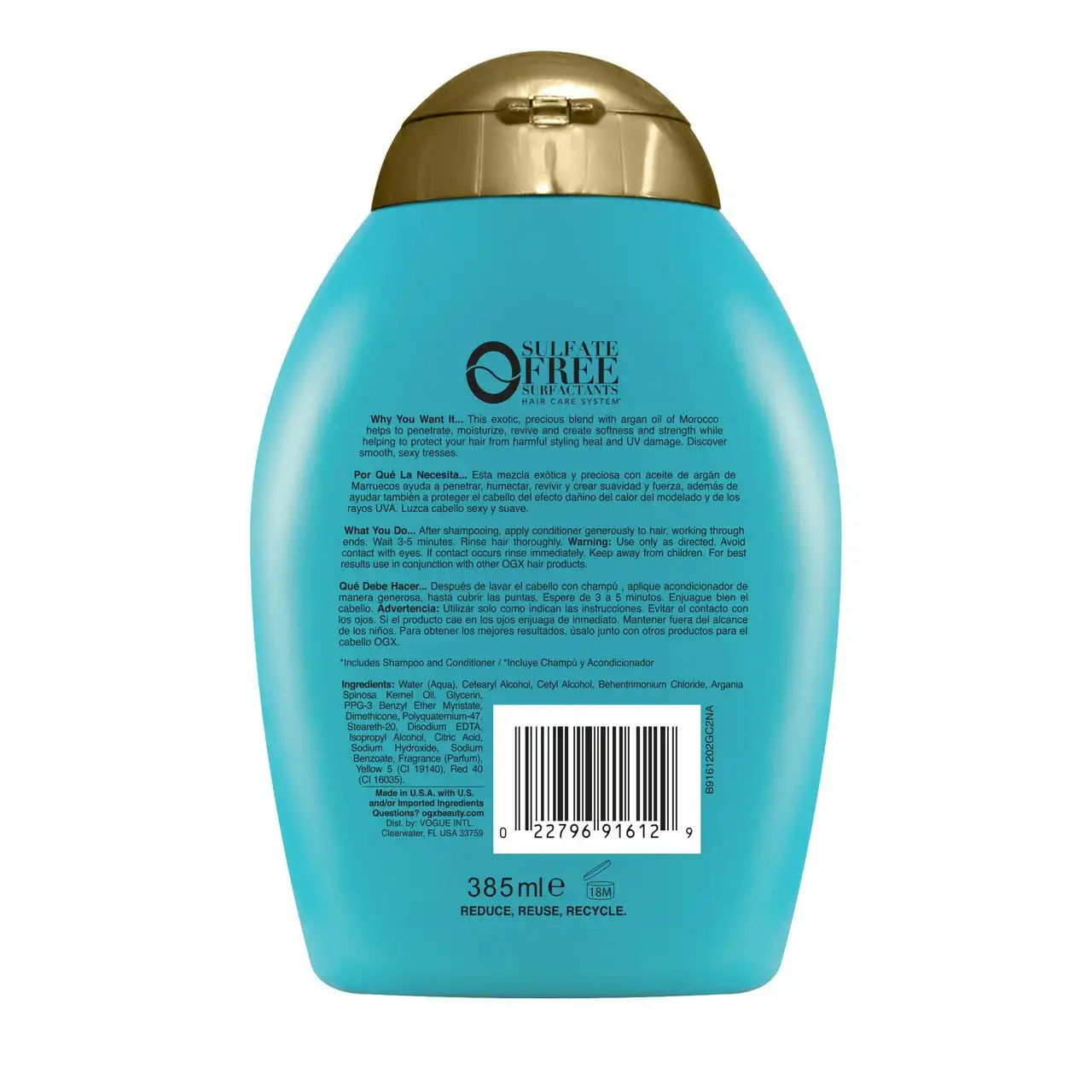 OGX Renewing + Repairing & Shine Argan Oil of Morocco Conditioner For Dry & Damaged Hair 385mL