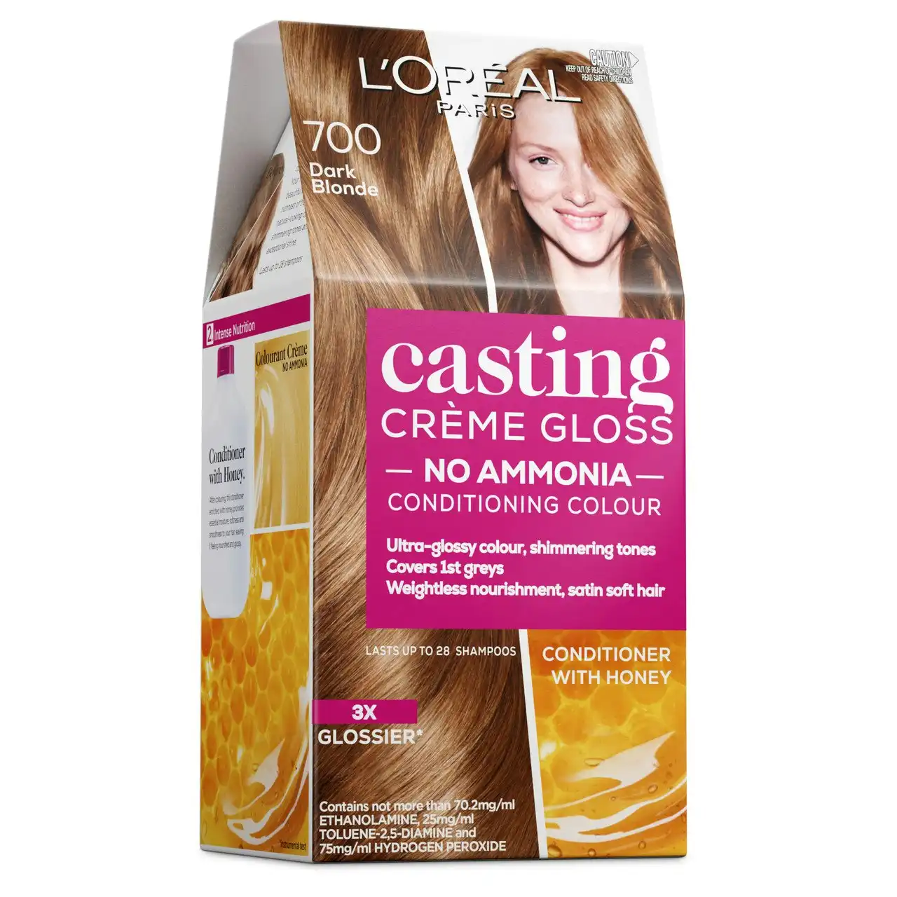 L'Oreal Paris Casting Creme Gloss Semi-Permanent  Hair Colour - 700 Dark Blonde (Ammonia Free)