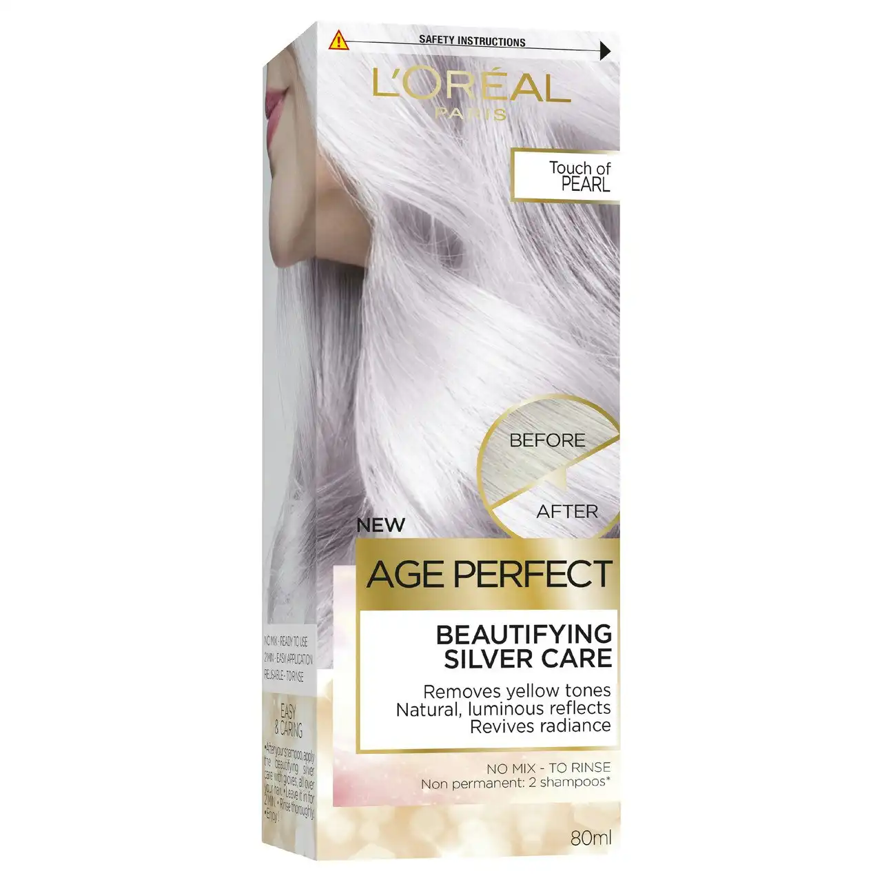 L'Or al Paris Age Perfect Beautifying Care Semi Permanent Hair Colour - 1 Pearl