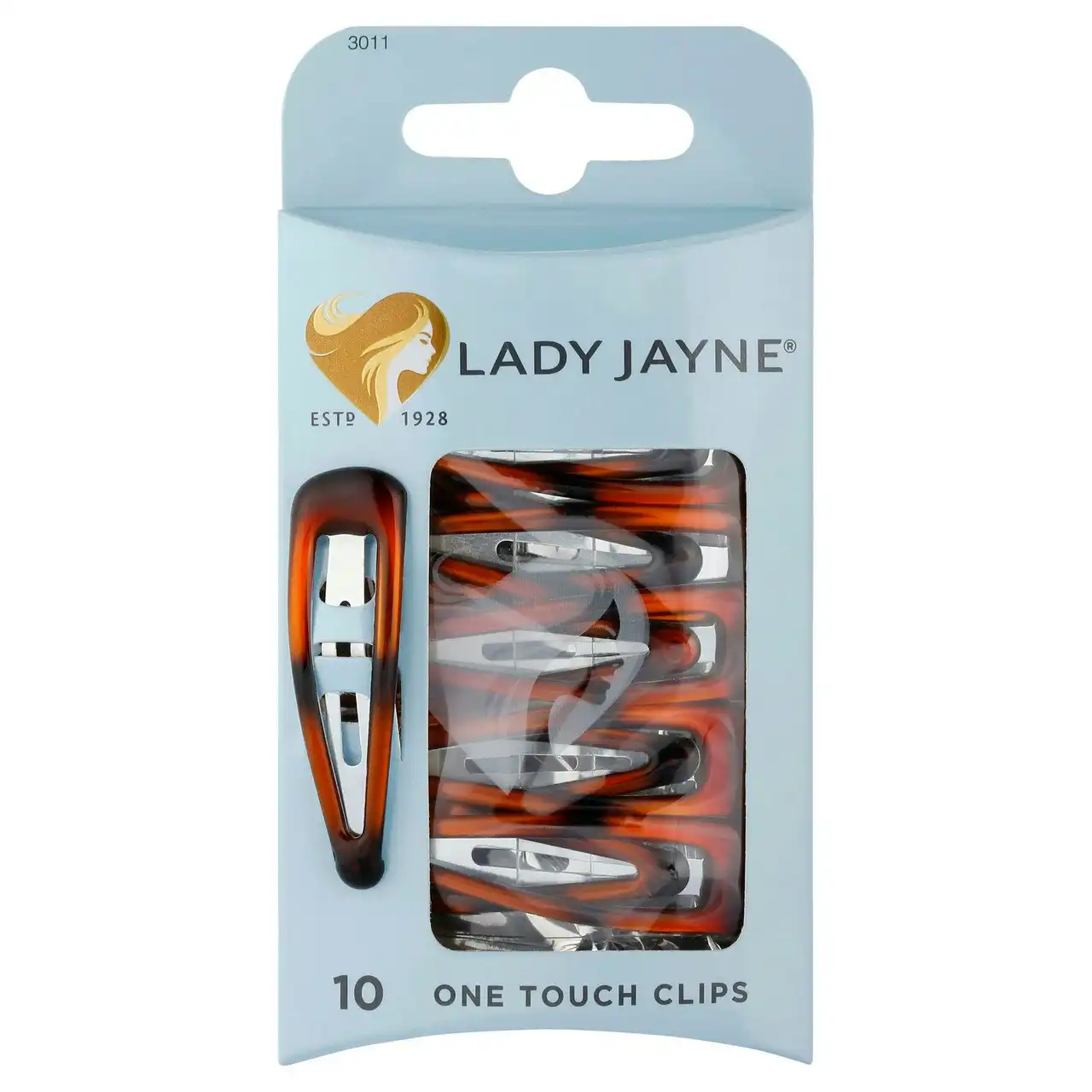 Lady Jayne Shell One Touch Clips - Pk 10