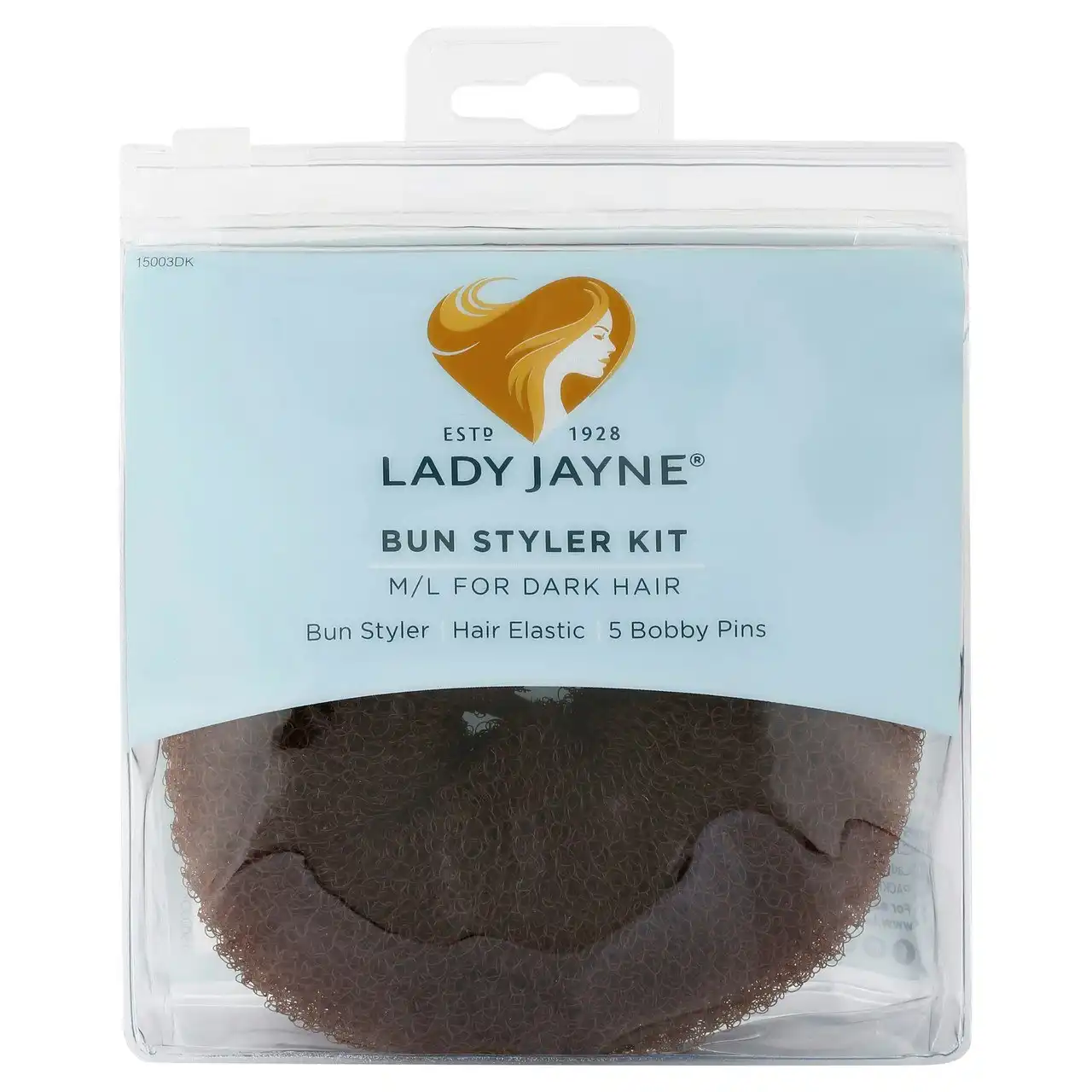 Lady Jayne Dark Bun Styler Kit - M/L