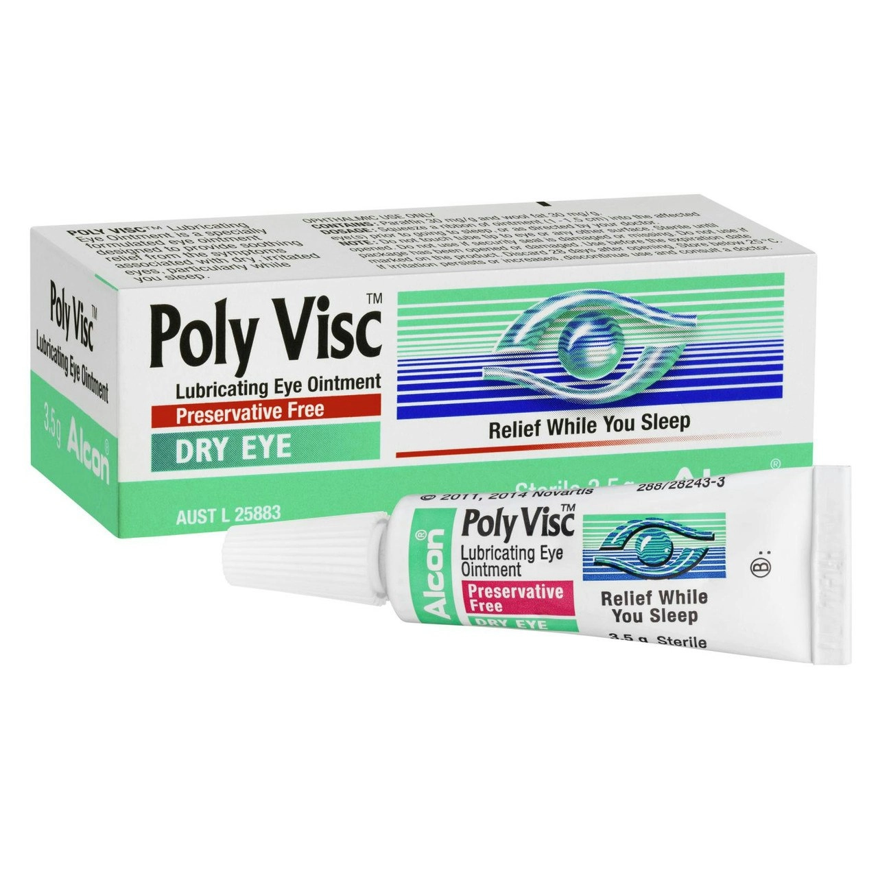 Poly Visc Lubricating Dry Eye Ointment 3.5g