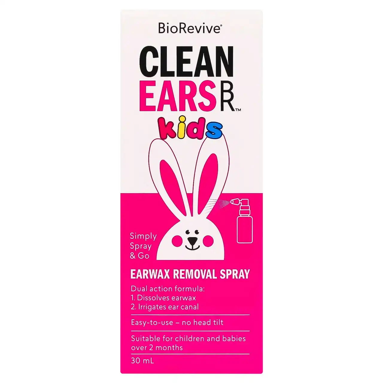 BioRevive CleanEars Kids - Earwax Removal Spray 30mL