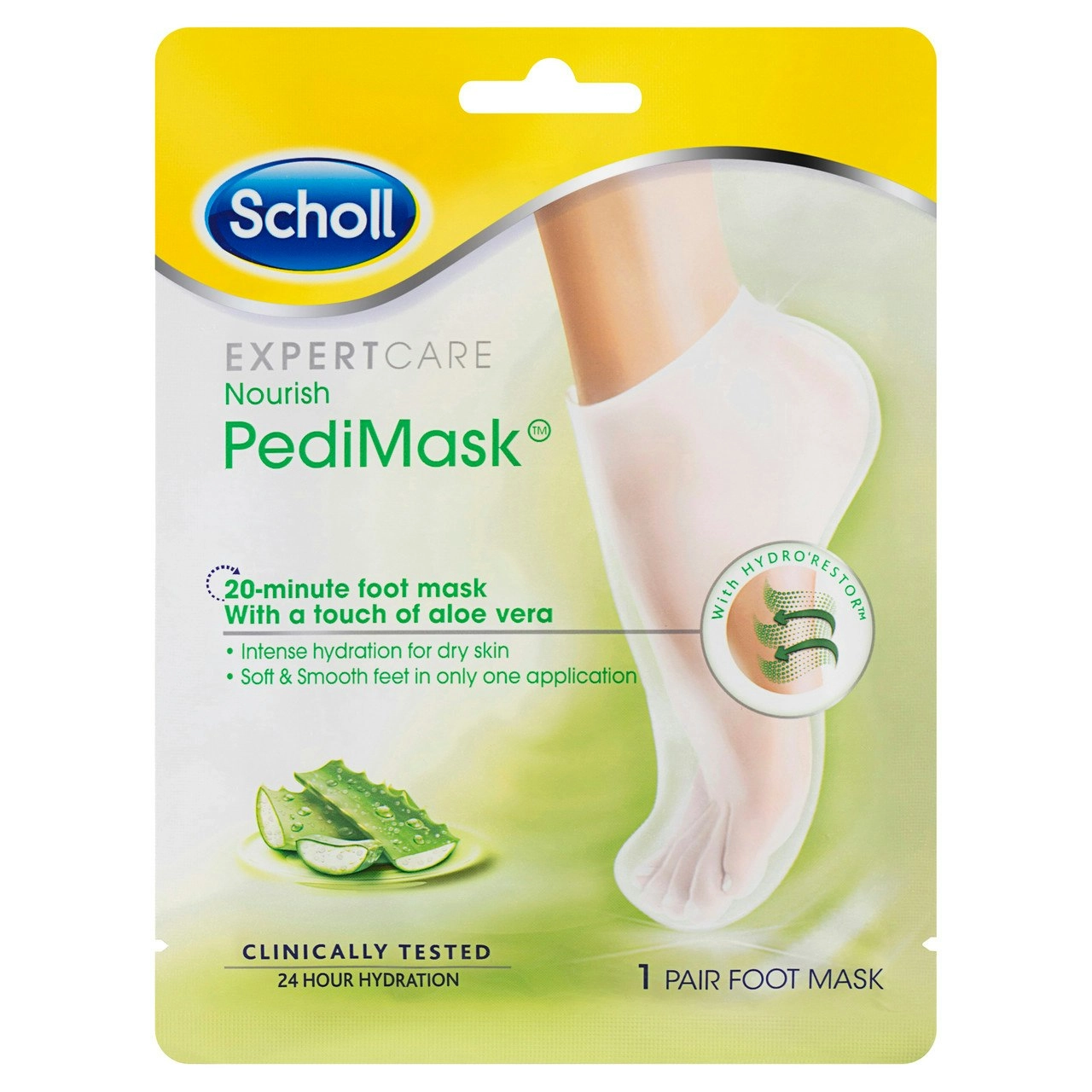 Scholl Expertcare Pedimask with Aloe Vera 1 Pair