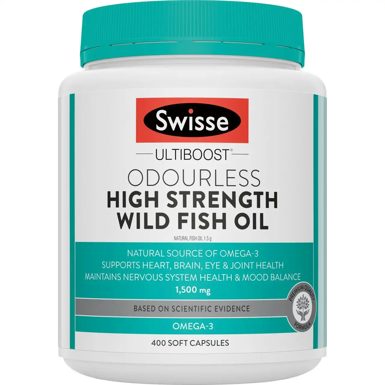 Swisse Ultiboost Odourless High Strength Wild Fish Oil 400 Capsules