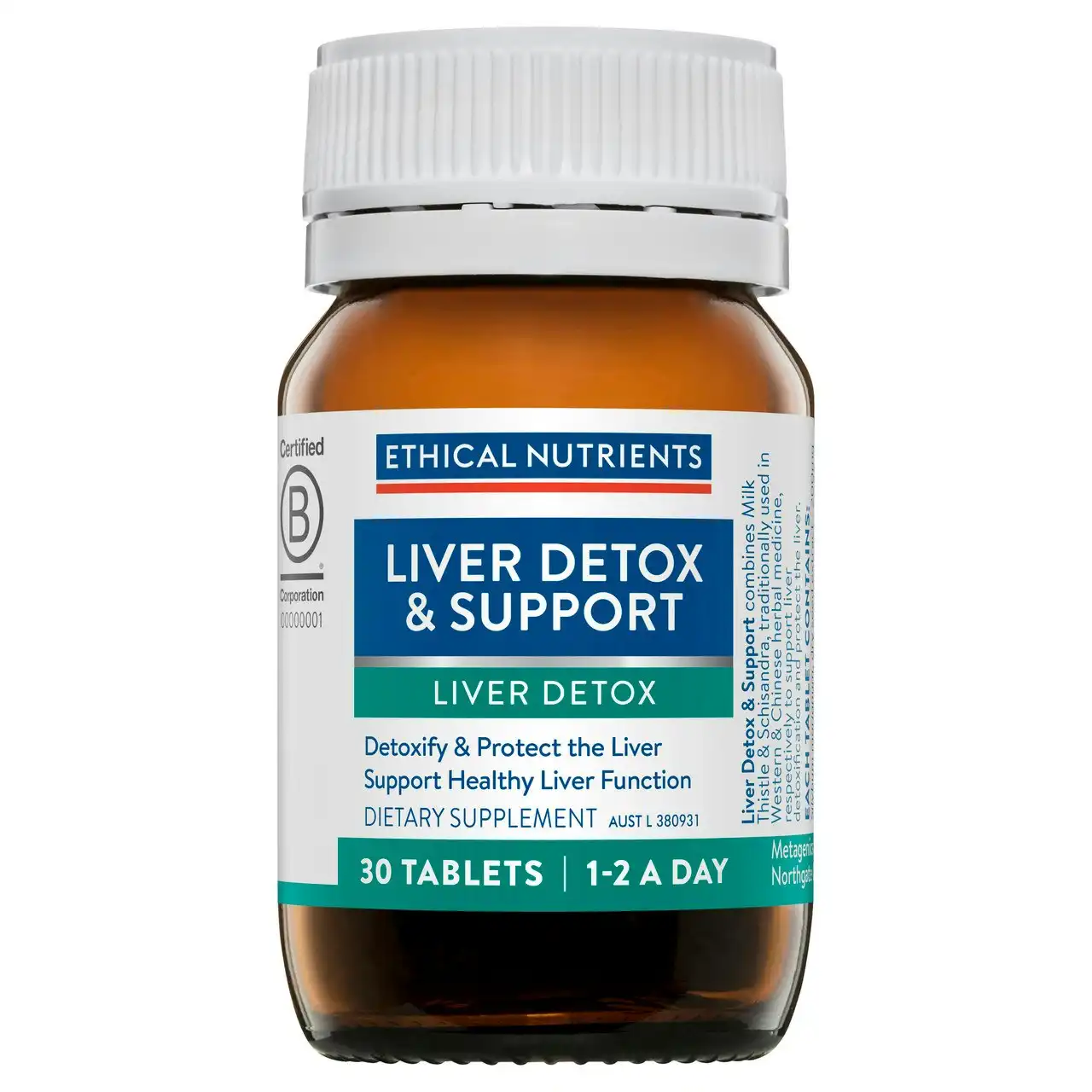 Ethical Nutrients Liver Detox & Support 30 Tablets