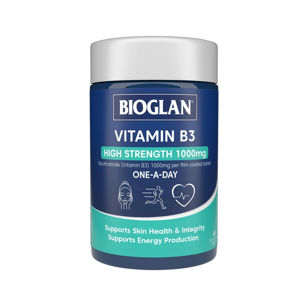 Bioglan Vitamin B3 High Strength 1000mg 60 Tablets