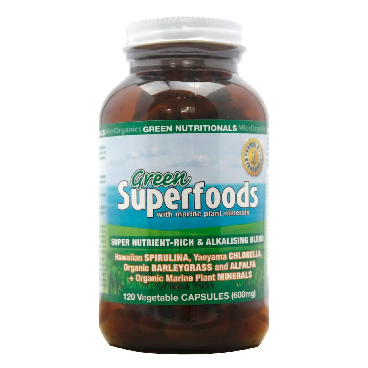 Green Superfoods Vegetable 600mg Capsules 120