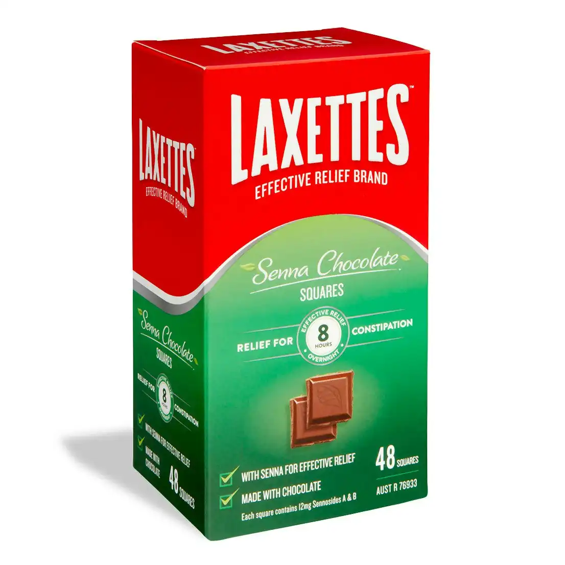 Laxettes With Senna Chocolate Squares 48 Pack