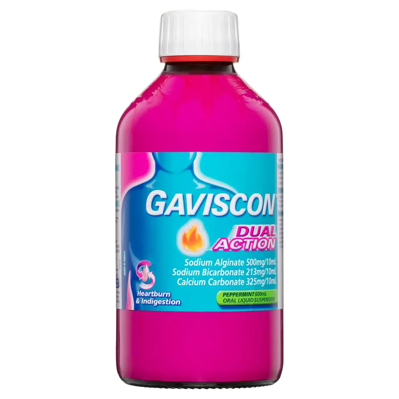 Gaviscon Dual Action Liquid Peppermint 600ml
