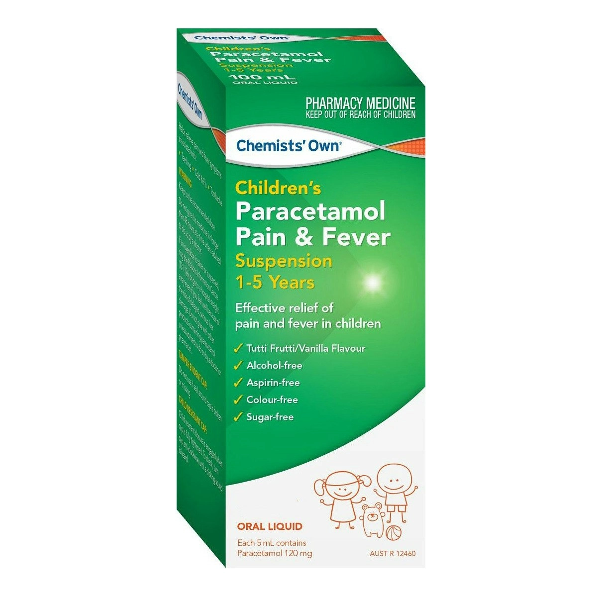 Chemists' Own Children's Paracetamol Pain & Fever 1- 5 Yrs Susp 200mL