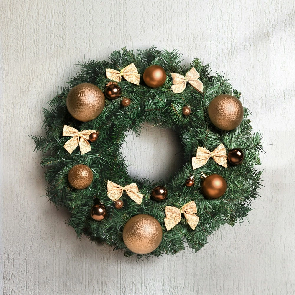 Jingle Jollys 60cm Christmas Wreath Garland Xmas Decorations Wedding Party