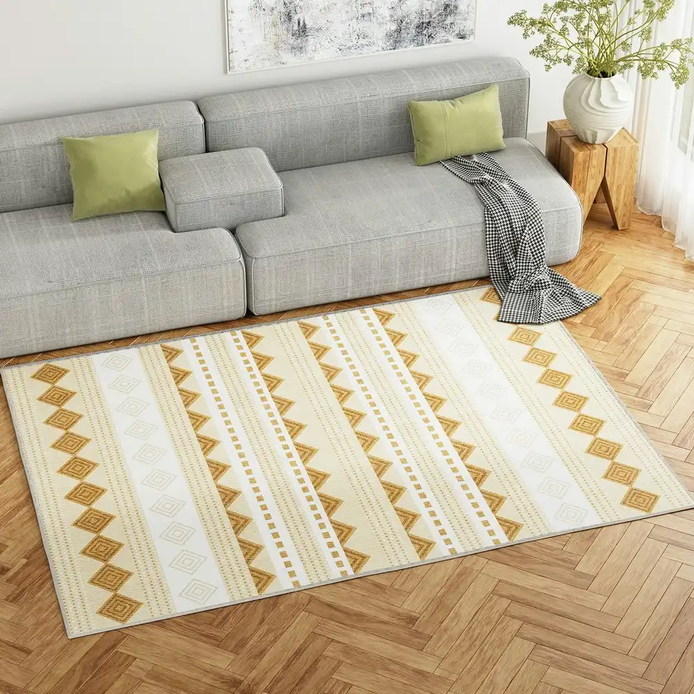 Artiss Floor Rug 160x230 Washable Mat Carpet Short Pile Ella