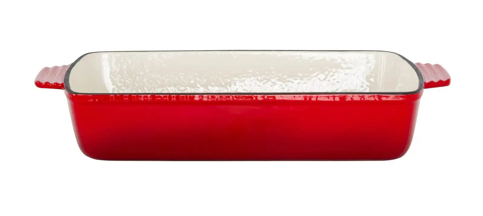Enamelled Cast Iron 38.5x23cm Rectangular Roaster (3.4L) - Red
