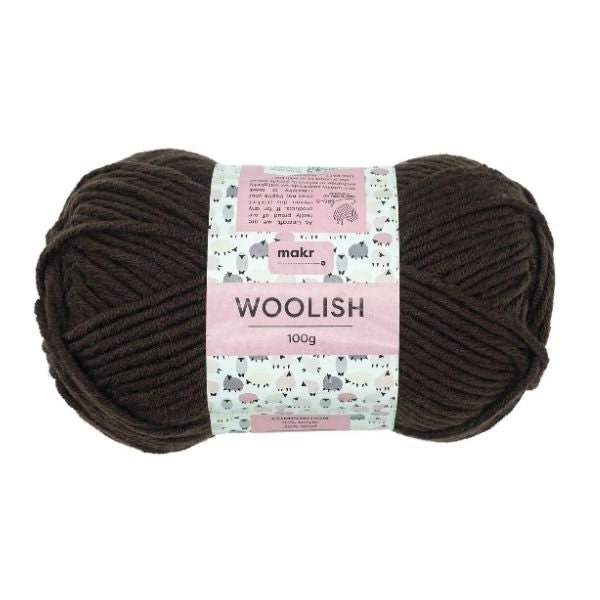 Makr Woolish Crochet & Knitting Yarn, 100g Acrylic Wool Yarn