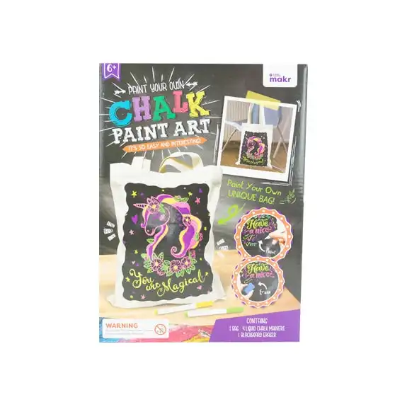 Little Makr Chalk Paint Art Shopping Tote