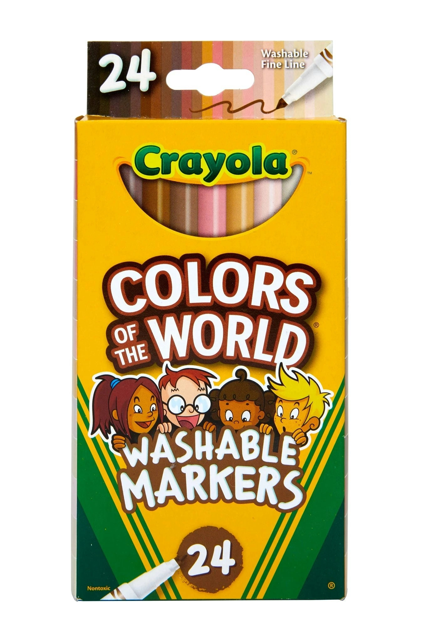 Crayola Colors of the World Fineline Markers- 24pk