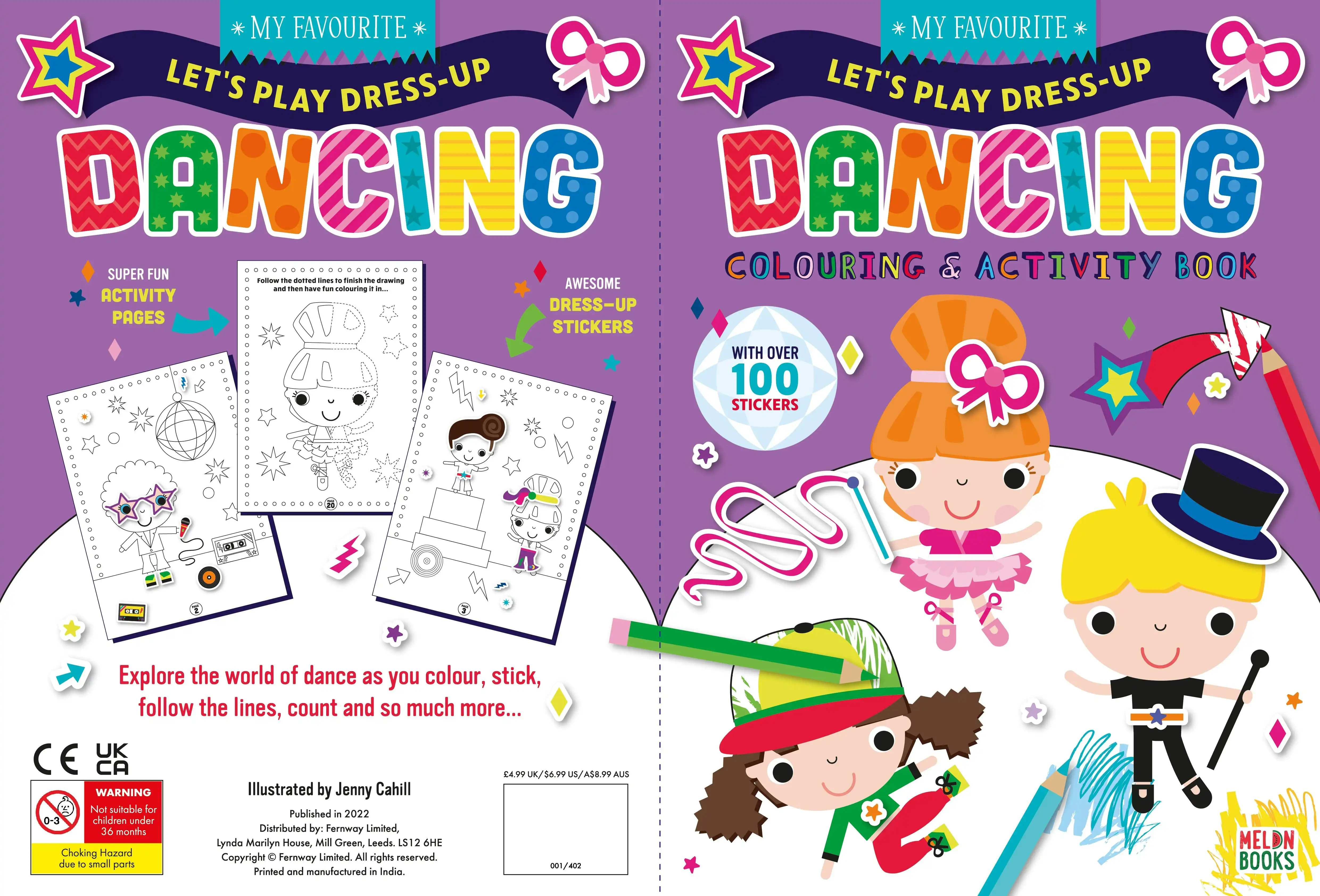 Lets Play Dress Up Colouring & Activity Book, Dancing