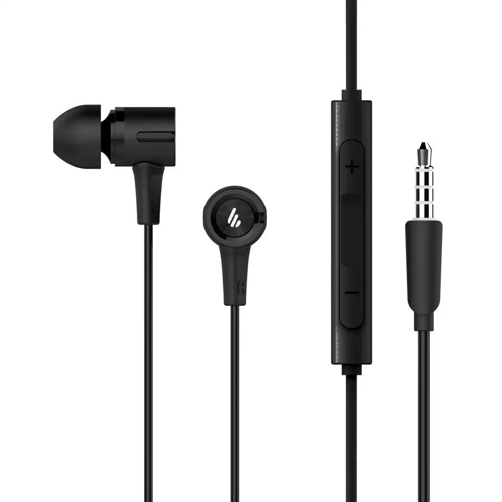 Edifier P205 Earbuds With Remote And Microphone - Black