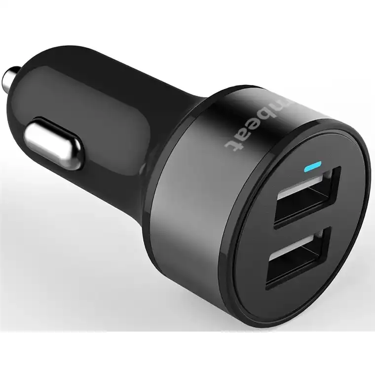 mBeat Power Dot Pro Dual Port 3.4a Rapid Car Charger - Black