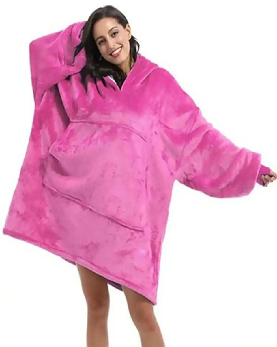 Cosy Plush Oversized Hoodie Blanket