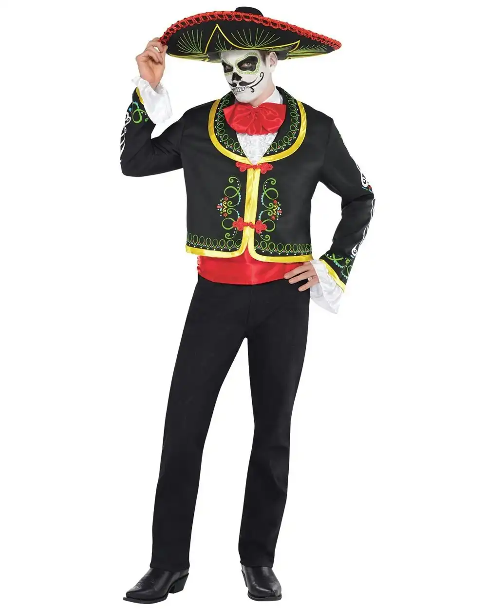 Day of Dead Mexican Halloween Mens Costume