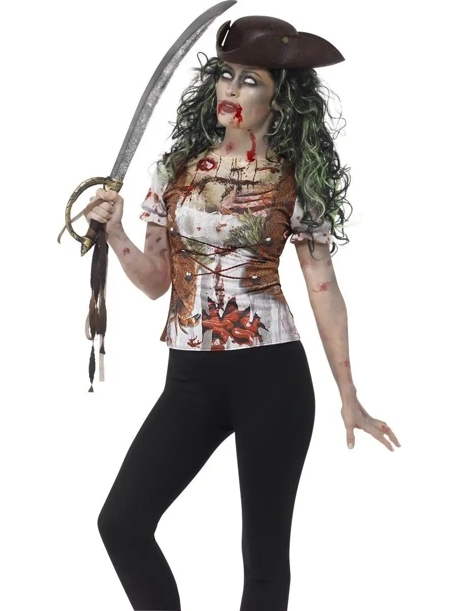Zombie Pirate Wench T-Shirt Costume