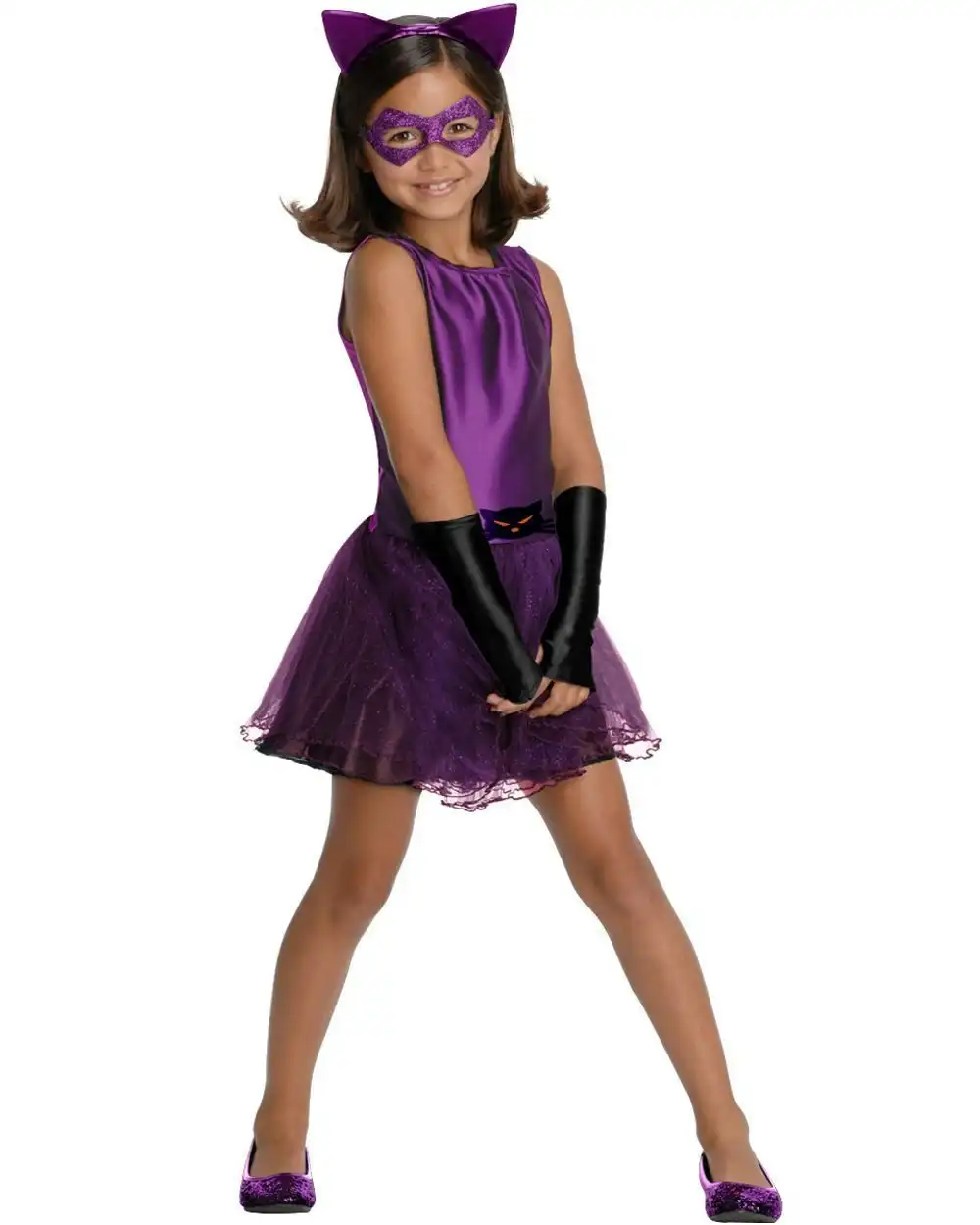 Purple Catwoman Tutu Gotham Hero Girls Costume