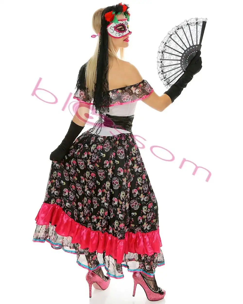 Day of Dead Spanish Womens Costume