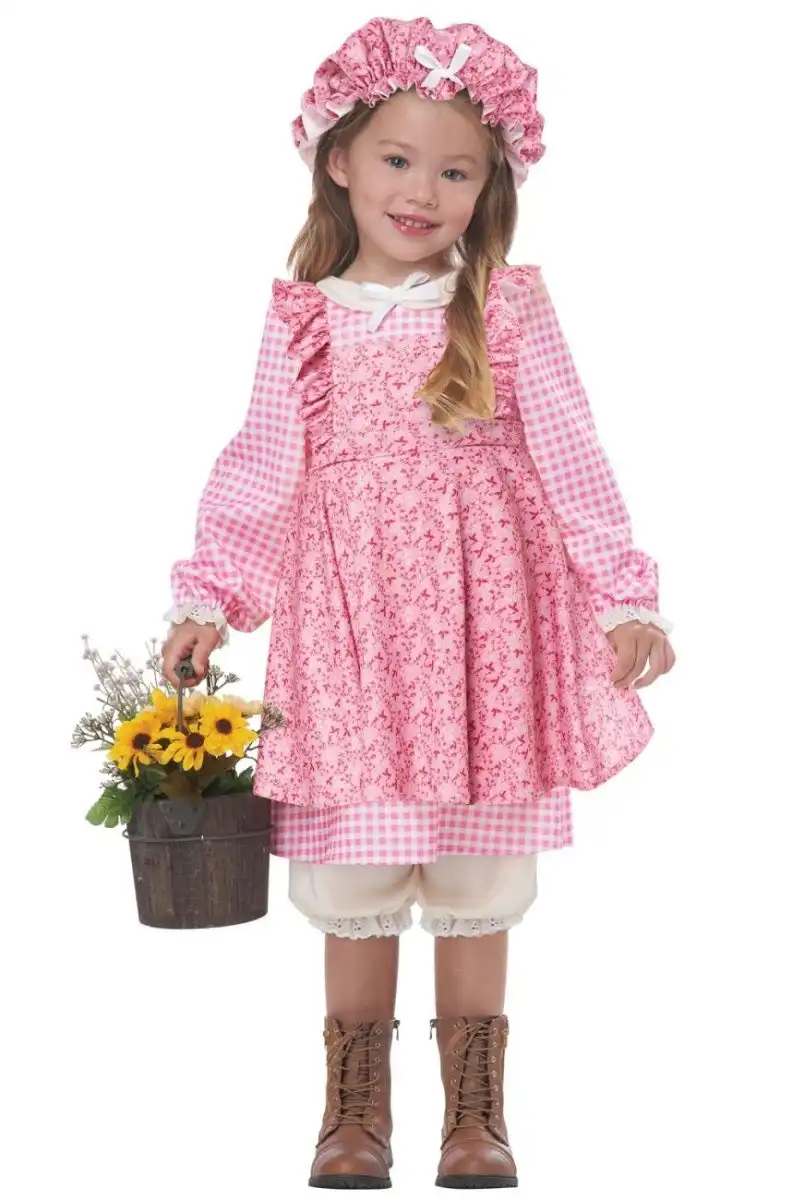 Pink Little Prairie Girl Toddler Costume