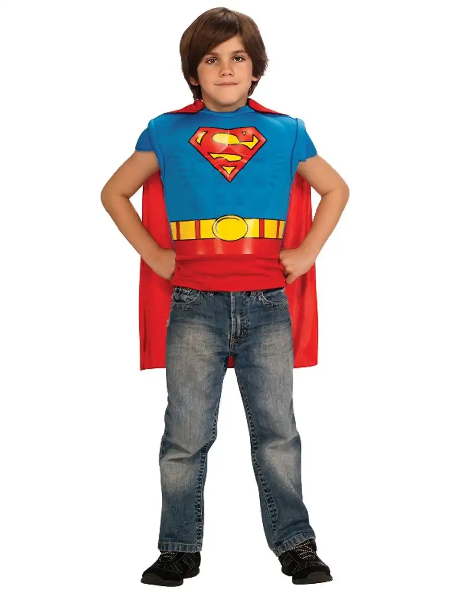 Superman Muscle Chest Top Boys Costume