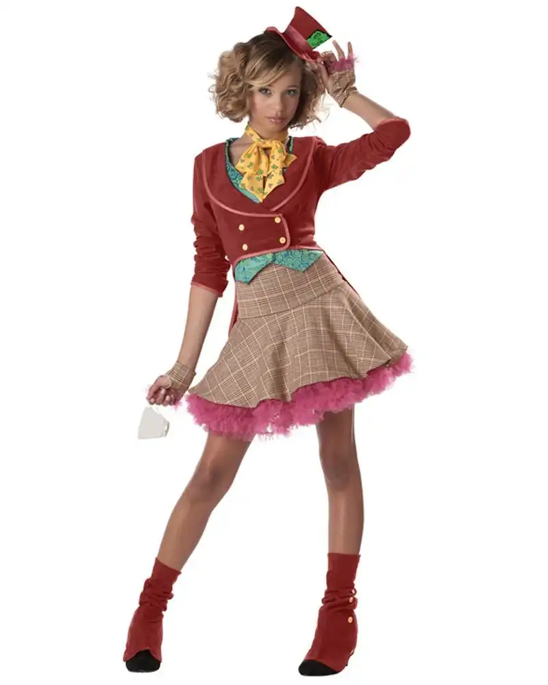 Mad Hatter Teen Girls Costume