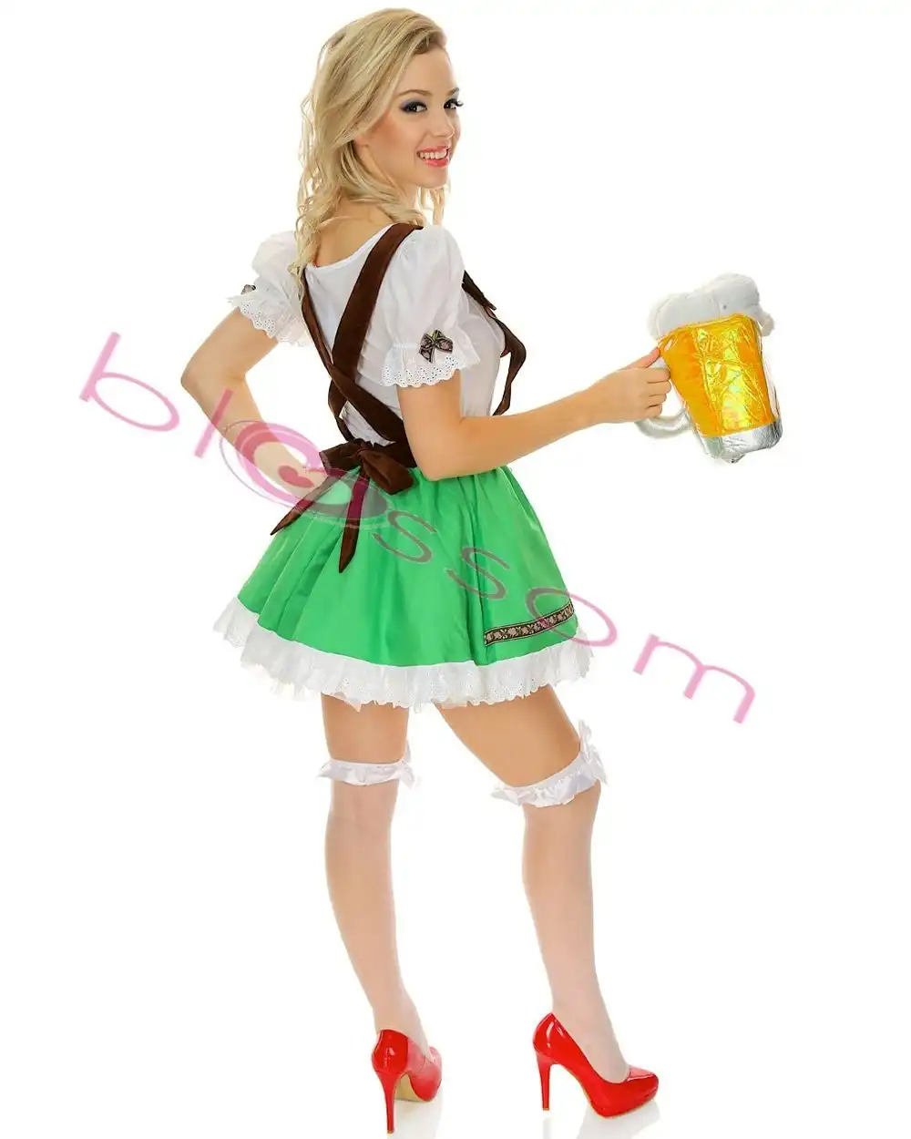 Oktoberfest Green Beer Girl Womens Costume