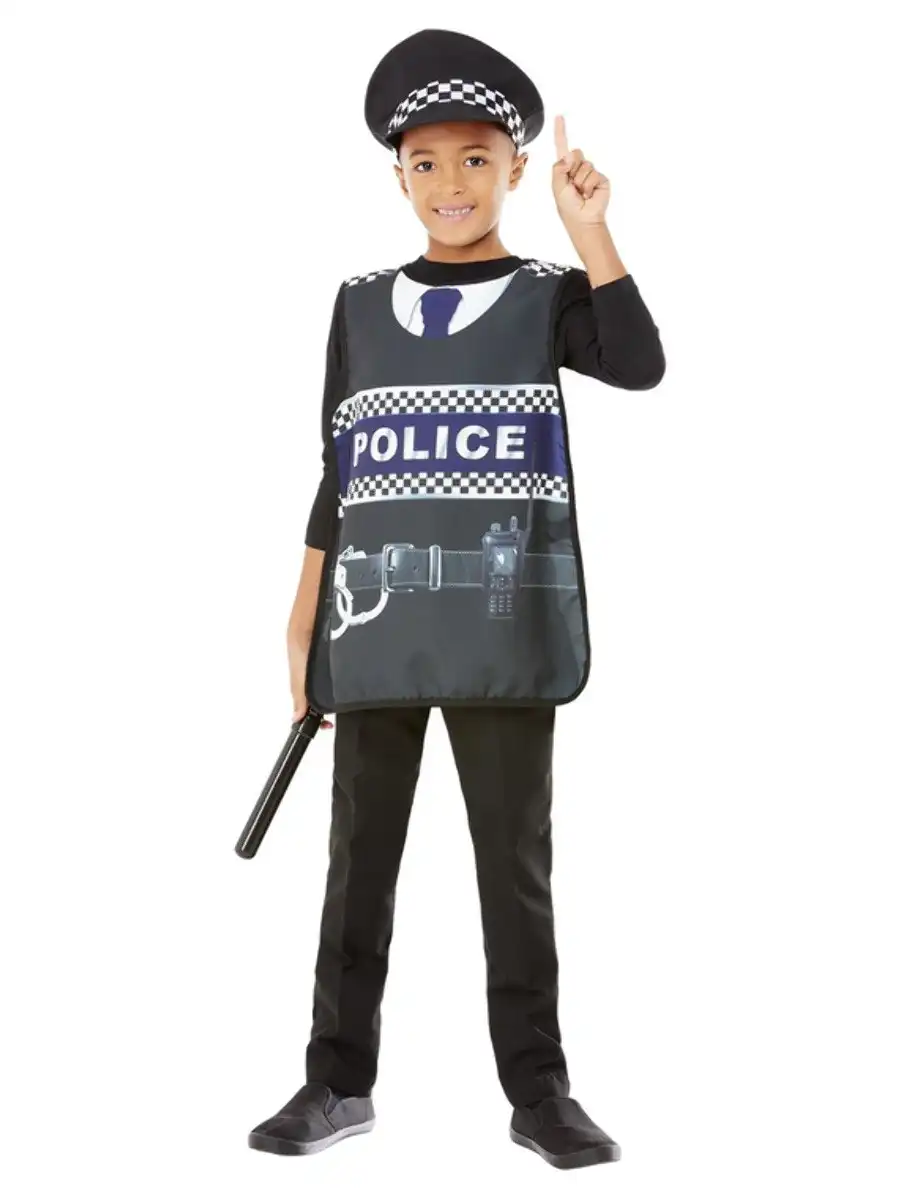 Policeman Tabard Boys Costume Kit