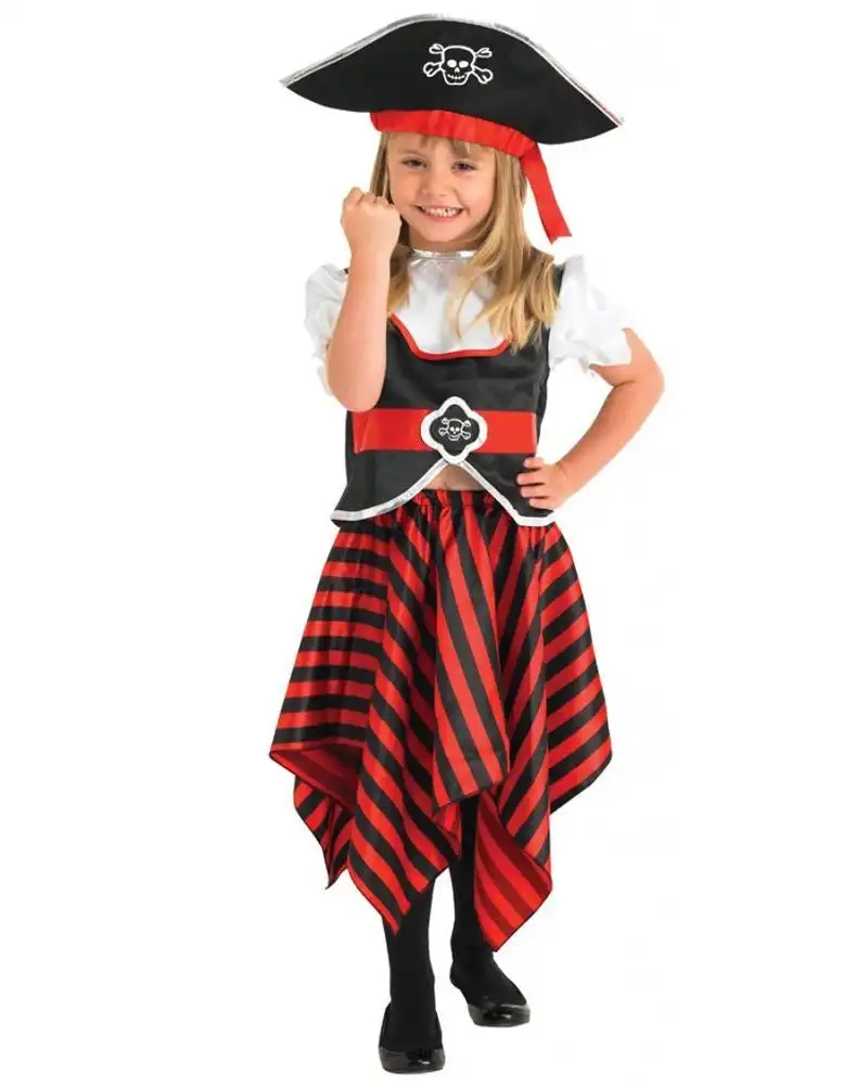 Kids Pirate High Seas Buccaneer Girls Costume
