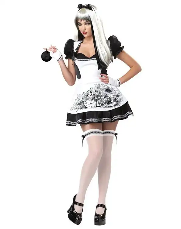 Dark Alice in Wonderland Womens Halloween Costume