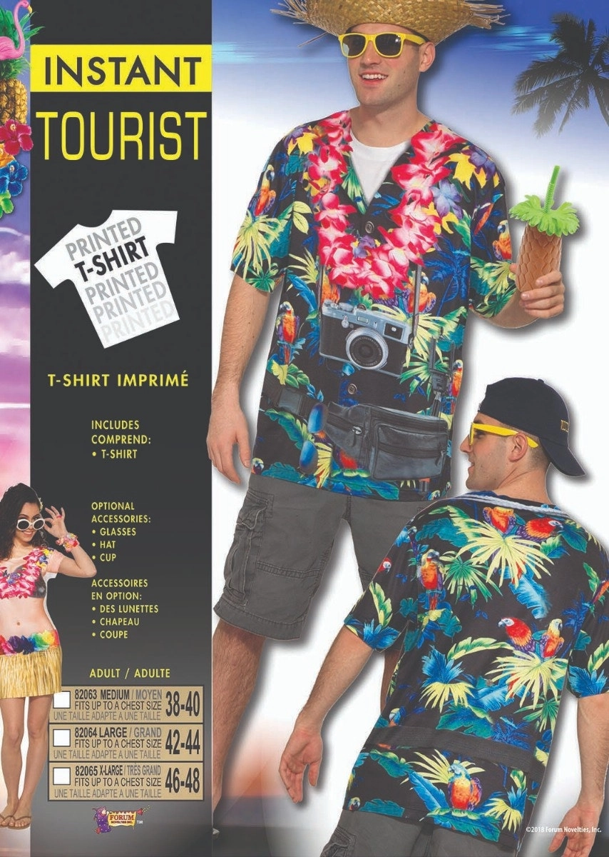 Tourist Shirt Mens Costume