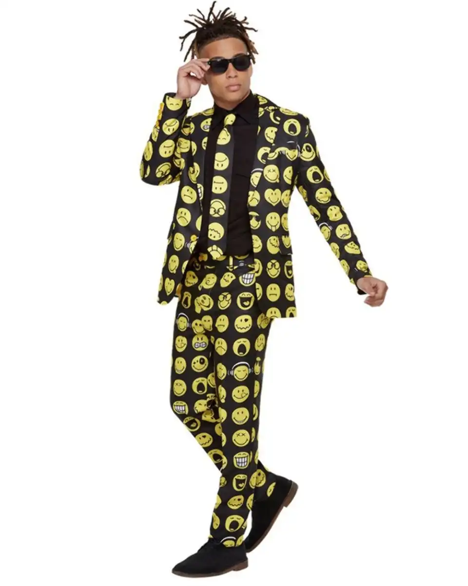 Smiley Emoji Mens Stand Out Suit Costume