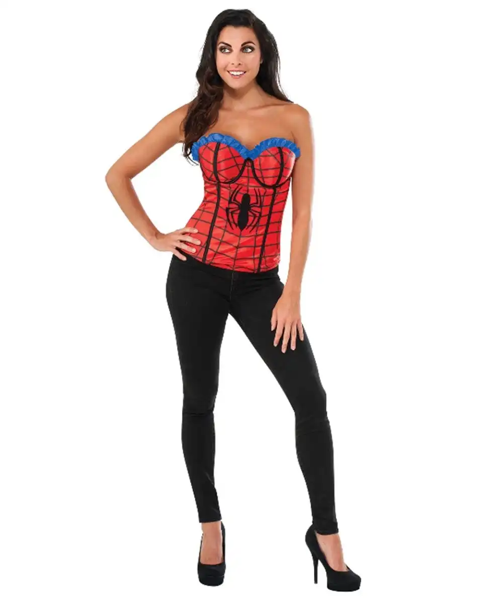 Spider Girl Classic Corset Womens Costume
