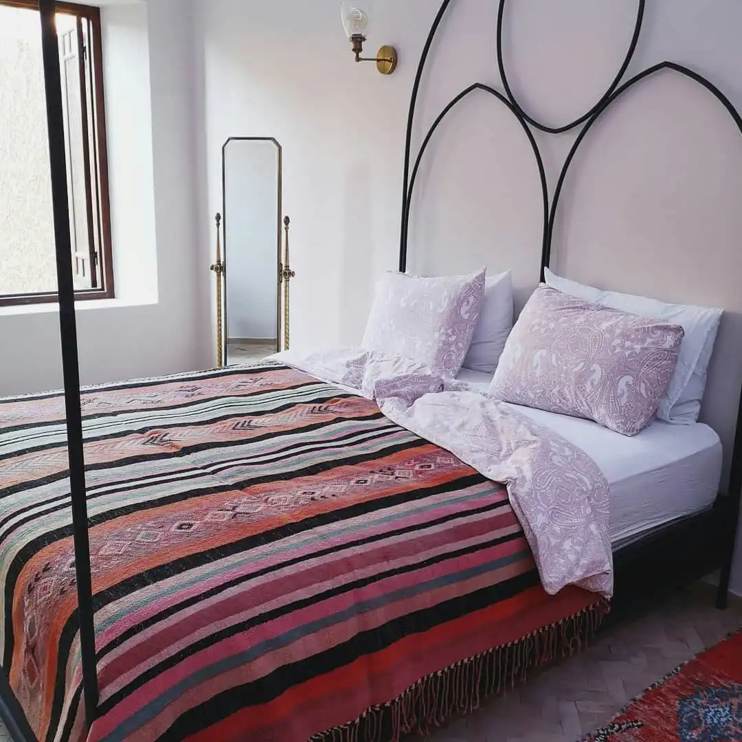 Marrakech Bliss Moroccan Hanbel Rug/Blanket - Clearance