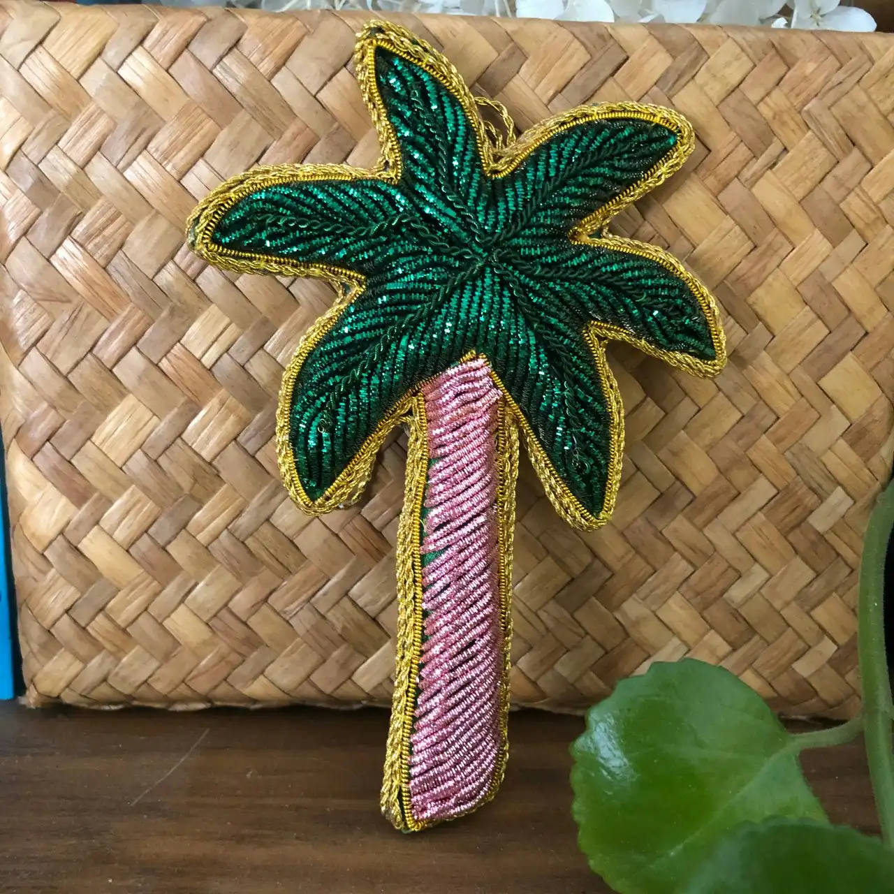 Belle Palm Tree Sequin Hanging Decoration