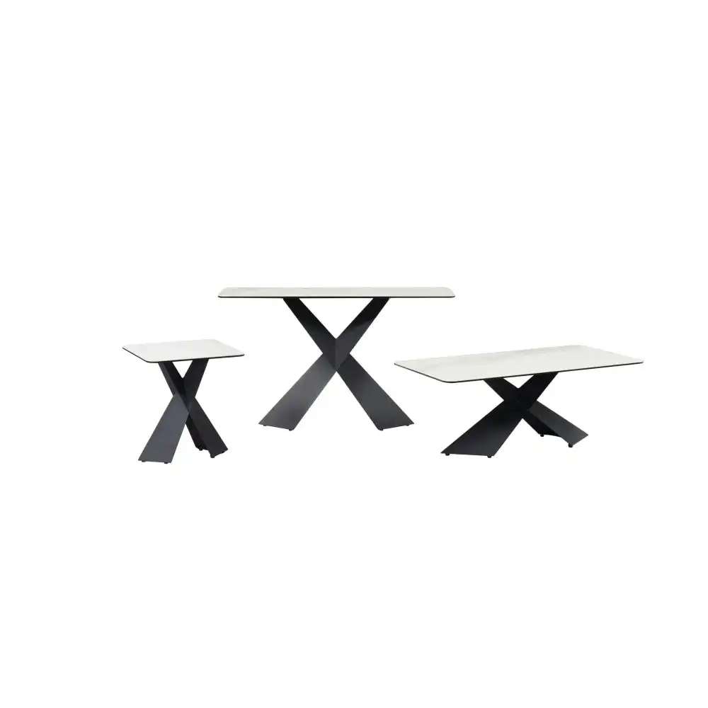 Raimon Furniture Martina Modern Square End Lamp Side Table Ceramic - Vermont