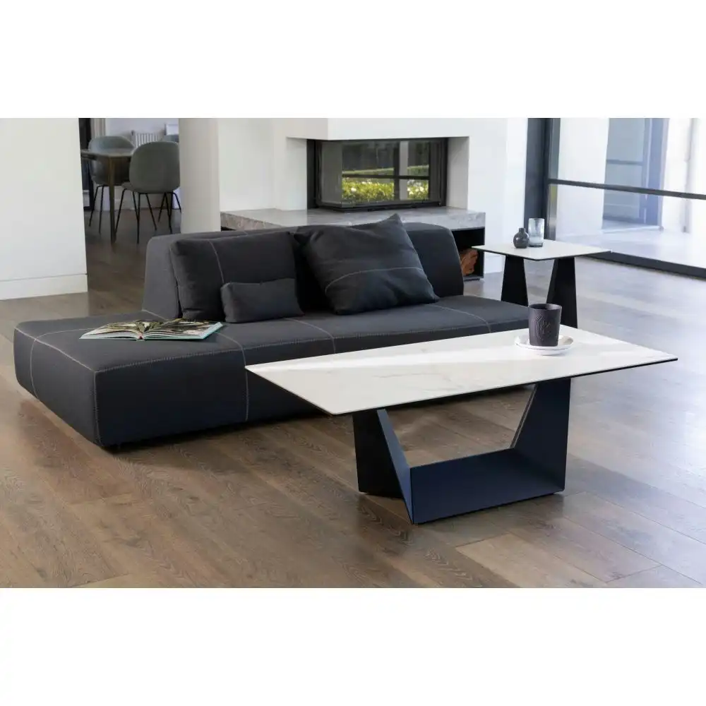 Raimon Furniture Arianna Modern Rectangular Coffee Table Ceramic - Marmo