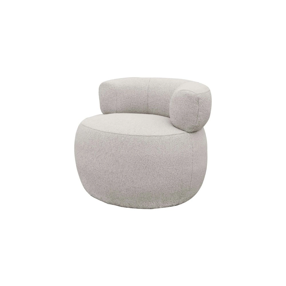 Raimon Furniture Gina Bourcle Fabric Swivel Occasional Accent Relaxing Lounge Chair - Fog